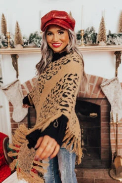 Bonfire Belle Leopard Poncho -Chic Essence 2110122053000 2021110910534700 38fec595bonfire belle leopard poncho
