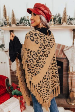 Bonfire Belle Leopard Poncho -Chic Essence 2110122053000 2021110910534700 b86be5cebonfire belle leopard poncho