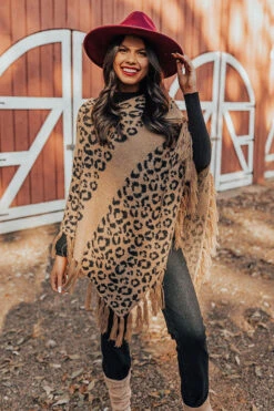 Bonfire Belle Leopard Poncho -Chic Essence 2110122053000 2022110713015300 a9e85e50bonfire belle leopard poncho