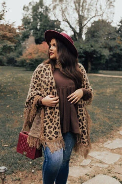 Salted Caramel Latte Poncho Curves