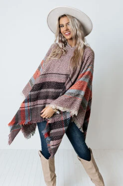 Cuddle Down Poncho In Heirloom Lilac -Chic Essence 2110127902000 2021110810541800 c52758accuddle down poncho in heirloom lilac
