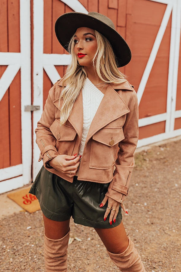 The Caylynn Faux Suede Jacket 4 The Caylynn Faux Suede Jacket - Image 2