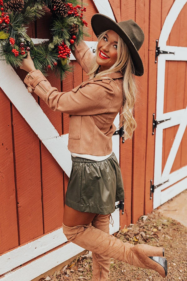 The Caylynn Faux Suede Jacket 8 The Caylynn Faux Suede Jacket - Image 6