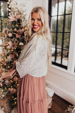 Ritzy Bliss Sequin Cardigan In Silver -Chic Essence 2111046991000 2021113007385400 93011c08ritzy bliss sequin cardigan in silver