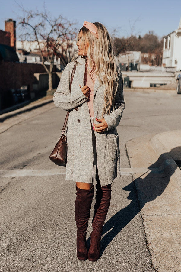 Wine In Winter Park Light Weight Coat In Light Birch 6 Wine In Winter Park Light Weight Coat In Light Birch - Image 4