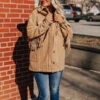 Cappuccino Buzz Fringe Coat