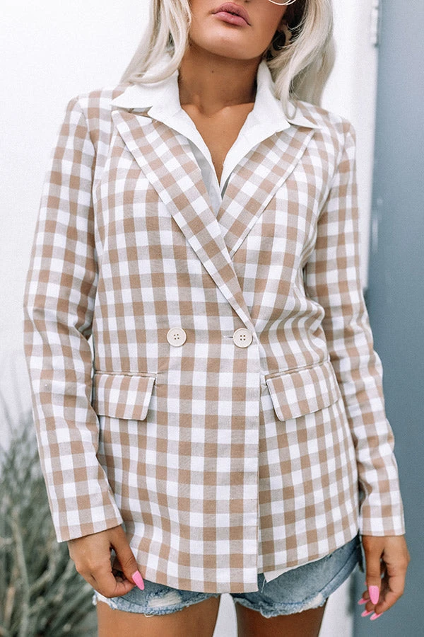 Letter To The Editor Gingham Blazer 10 Letter To The Editor Gingham Blazer - Image 8