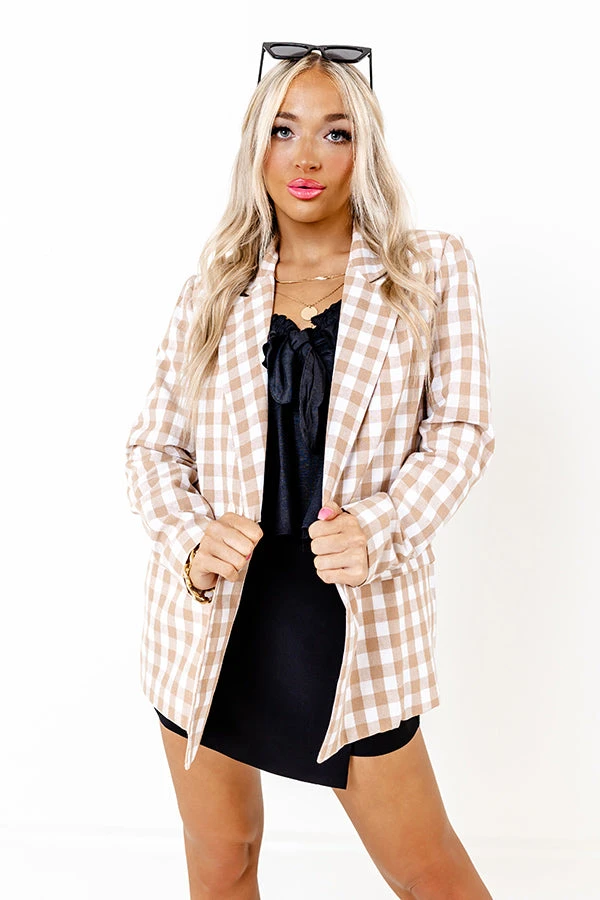 Letter To The Editor Gingham Blazer 3 Letter To The Editor Gingham Blazer