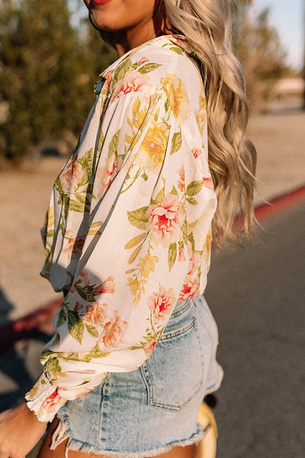 Mind On Mykonos Floral Top 10 Mind On Mykonos Floral Top - Image 8