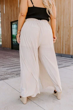 Summer In Malibu Pleated Pants In Cream Curves -Chic Essence 2204251950000 2023050815320300 463f5080summer in malibu pleated pants in cream curves