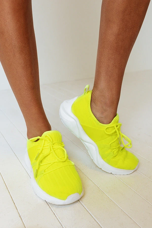 The Arwyn Sneaker In Neon Yellow 4 The Arwyn Sneaker In Neon Yellow - Image 2
