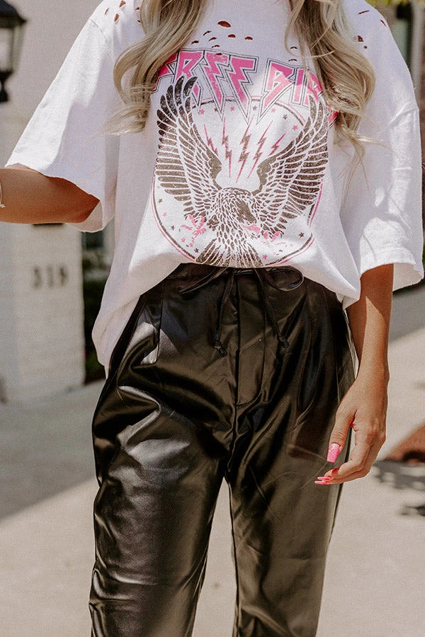 Austin Nights Faux Leather Pants In Black 7 Austin Nights Faux Leather Pants In Black - Image 5