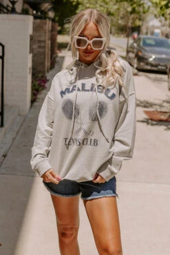 Malibu Tennis Club French Terry Graphic Hoodie Top 20 Malibu Tennis Club French Terry Graphic Hoodie Top -Chic Essence 2207141536000 2022072812440800 2b49bbeemalibu tennis club french terry graphic hoodie top