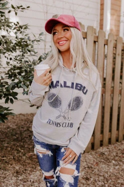 Malibu Tennis Club French Terry Graphic Hoodie Top 14 Malibu Tennis Club French Terry Graphic Hoodie Top -Chic Essence 2207141536000 2022120213363700 a92eb518malibu tennis club french terry graphic hoodie top