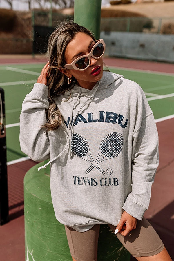 Malibu Tennis Club French Terry Graphic Hoodie Top 2 Malibu Tennis Club French Terry Graphic Hoodie Top