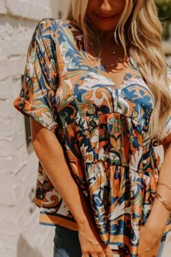 Dial It In Babydoll Top In Navy -Chic Essence 2207154304000 2022080210385000 9a462f90dial it in babydoll top in navy