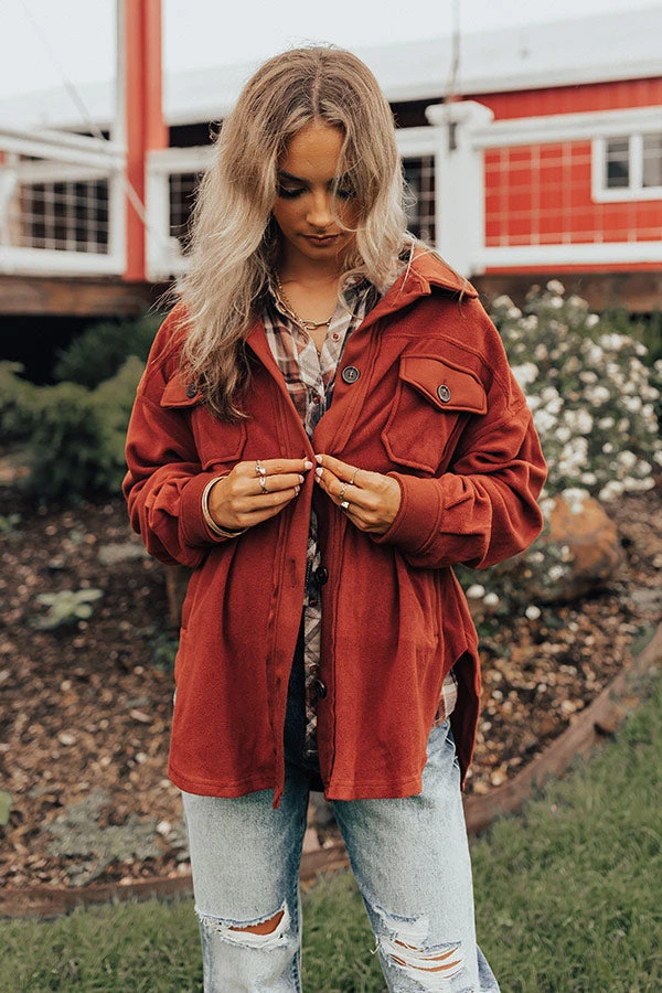 Wake Up Call Jacket In Dark Rust 12 Wake Up Call Jacket In Dark Rust - Image 10