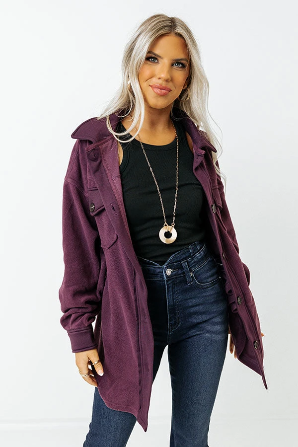 Wake Up Call Jacket In Purple 3 Wake Up Call Jacket In Purple