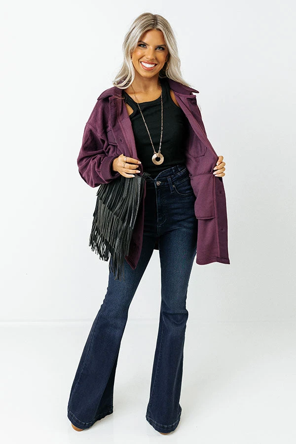 Wake Up Call Jacket In Purple 4 Wake Up Call Jacket In Purple - Image 2