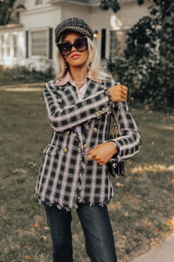 Weekend Trip Travels Tweed Blazer -Chic Essence 2208245193000 2022121313455100 6f4e9414weekend trip travels tweed blazer