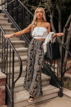 The Pine High Waist Flare In Black