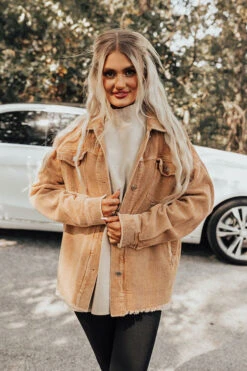 Coffee And Casual Corduroy Jacket -Chic Essence 2208299874000 2022100507412400 dc908609coffee and casual corduroy jacket