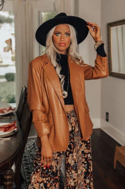 Excellent Taste Faux Leather Blazer 14 Excellent Taste Faux Leather Blazer -Chic Essence 2209023821000 2022092210152800 7f72ad7cexcellent taste faux leather blazer