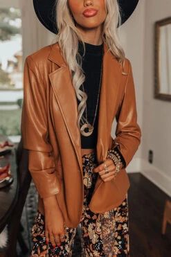 Excellent Taste Faux Leather Blazer 16 Excellent Taste Faux Leather Blazer -Chic Essence 2209023821000 2022092210153200 9fdcfbe6excellent taste faux leather blazer