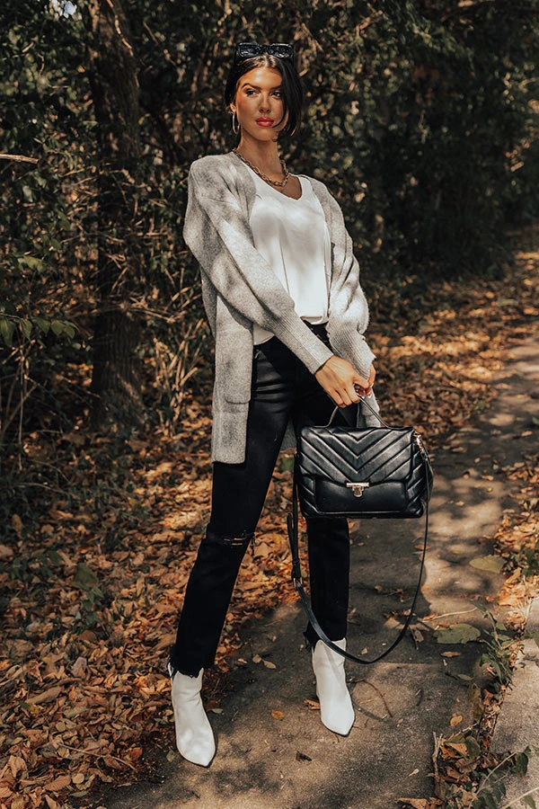 Most Likely To Fall In Love Cardigan In Grey 3 Most Likely To Fall In Love Cardigan In Grey