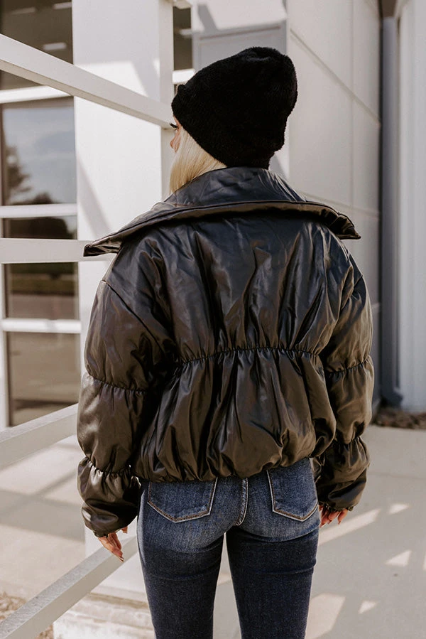 Weekend Coffee Run Faux Leather Jacket 12 Weekend Coffee Run Faux Leather Jacket - Image 10