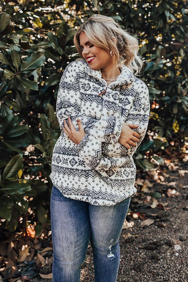 Bring The Cocoa Sherpa Pullover Curves 4 Bring The Cocoa Sherpa Pullover Curves - Image 2