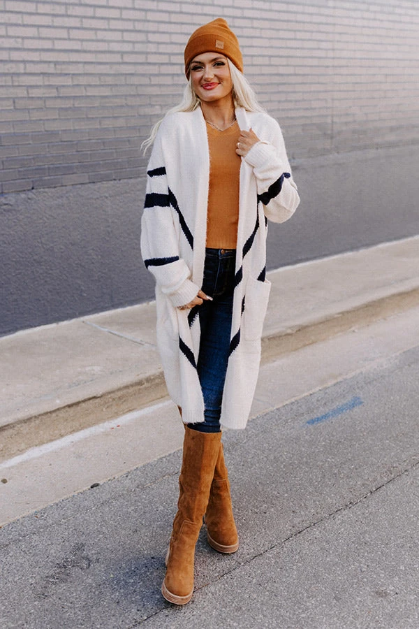 Fireside S'mores Cardigan In Cream 9 Fireside S'mores Cardigan In Cream - Image 7