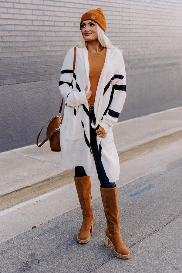 Fireside S'mores Cardigan In Cream 7 Fireside S'mores Cardigan In Cream - Image 5