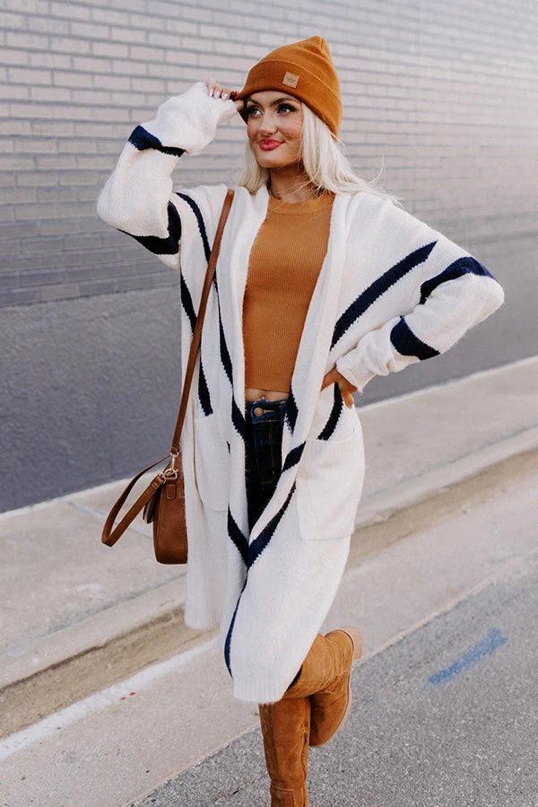 Fireside S'mores Cardigan In Cream 6 Fireside S'mores Cardigan In Cream - Image 4