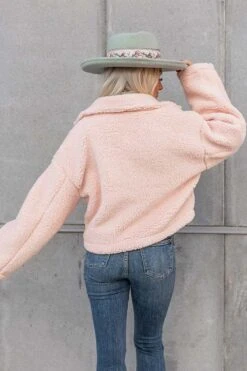 Wintry Winds Sherpa Jacket In Pink -Chic Essence 2210205077000 2022110709353000 451f63a1wintry winds sherpa jacket in pink