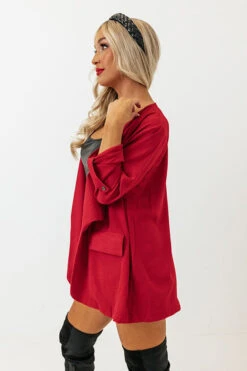 Popular Song Blazer In Wine -Chic Essence 2210241017000 2022112812451900 20ac5e3bpopular song blazer in wine