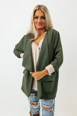 Popular Song Blazer In Olive