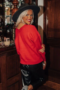 Merriest Ever Cardigan In Red -Chic Essence 2211011882000 2022110308202200 2ae2e1afmerriest ever cardigan in red