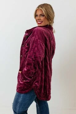 Warmest Wishes Velvet Jacket In Berry Curves 9 Warmest Wishes Velvet Jacket In Berry Curves -Chic Essence 2211082256000 2022112214474400 e156650fwarmest wishes velvet jacket in berry curves
