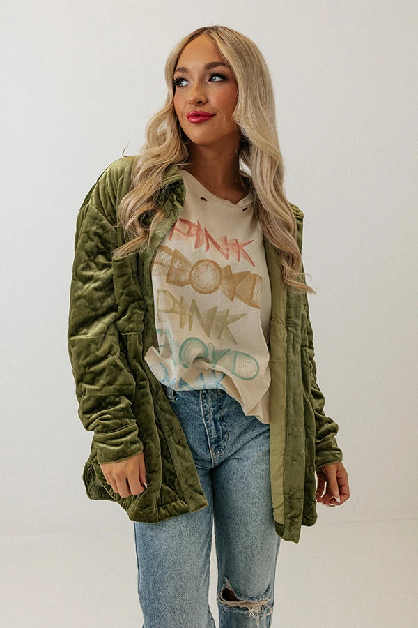 Warmest Wishes Velvet Jacket In Lime 9 Warmest Wishes Velvet Jacket In Lime - Image 8