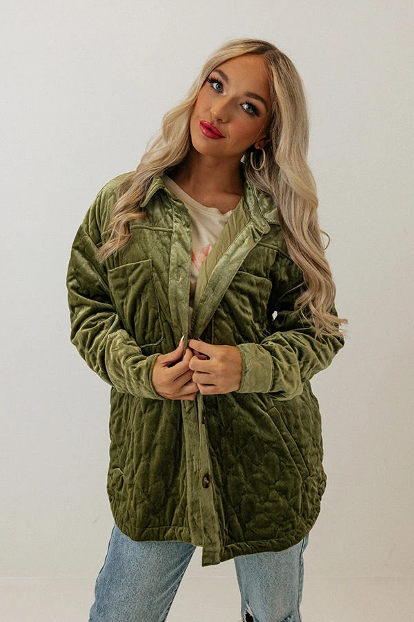 Warmest Wishes Velvet Jacket In Lime 10 Warmest Wishes Velvet Jacket In Lime - Image 9