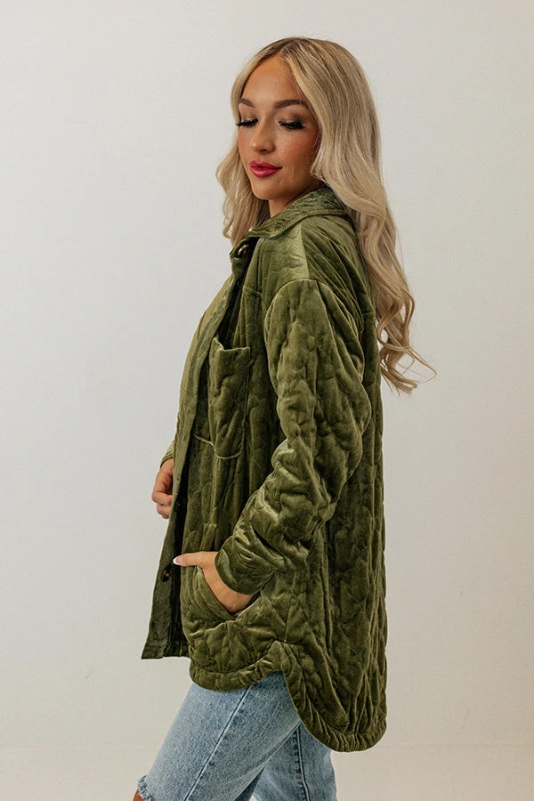 Warmest Wishes Velvet Jacket In Lime 11 Warmest Wishes Velvet Jacket In Lime - Image 10