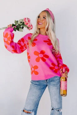 Flower Power Sweater 9 Flower Power Sweater -Chic Essence 2212148836000 2023011010064200 185403aaflower power sweater