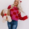 Queen Of Hearts Knit Sweater -Chic Essence 2212199360000 2023010914055500 840300b9queen of hearts knit sweater
