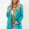Mainstream Drama Satin Blazer In Turquoise 2 Mainstream Drama Satin Blazer In Turquoise -Chic Essence 2301096736000 2023030716260400 56090079mainstream drama satin blazer in turquoise