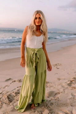 The Letha High Waist Pants In Lime -Chic Essence 2301189553000 2023020909254800 ae54c1e6the letha high waist pants in lime