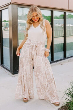 Patio Days High Waist Pants Curves