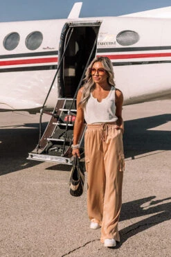 Sure And Steady High Waist Trousers In Tan 17 Sure And Steady High Waist Trousers In Tan -Chic Essence 2302067278000 2023022109354100 aee083f8sure and steady high waist pants in tan