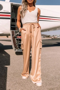 Sure And Steady High Waist Trousers In Tan 18 Sure And Steady High Waist Trousers In Tan -Chic Essence 2302067278000 2023022109354200 121a1cabsure and steady high waist pants in tan