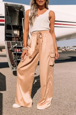 Sure And Steady High Waist Trousers In Tan 19 Sure And Steady High Waist Trousers In Tan -Chic Essence 2302067278000 2023022109354200 ee80ca06sure and steady high waist pants in tan